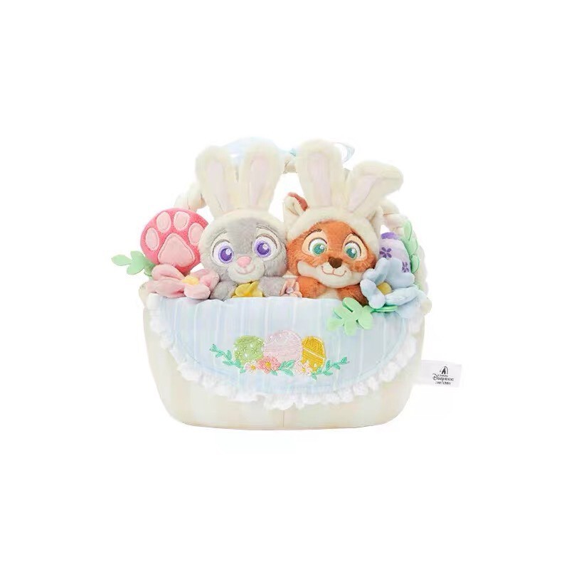2026 春日彩蛋系列 哈茱蒂 Judy 兔 胡尼克 Nick 狐狸 絨毛造型 花籃 擺飾品 動物方城市 Zootopia -上海迪士尼樂園