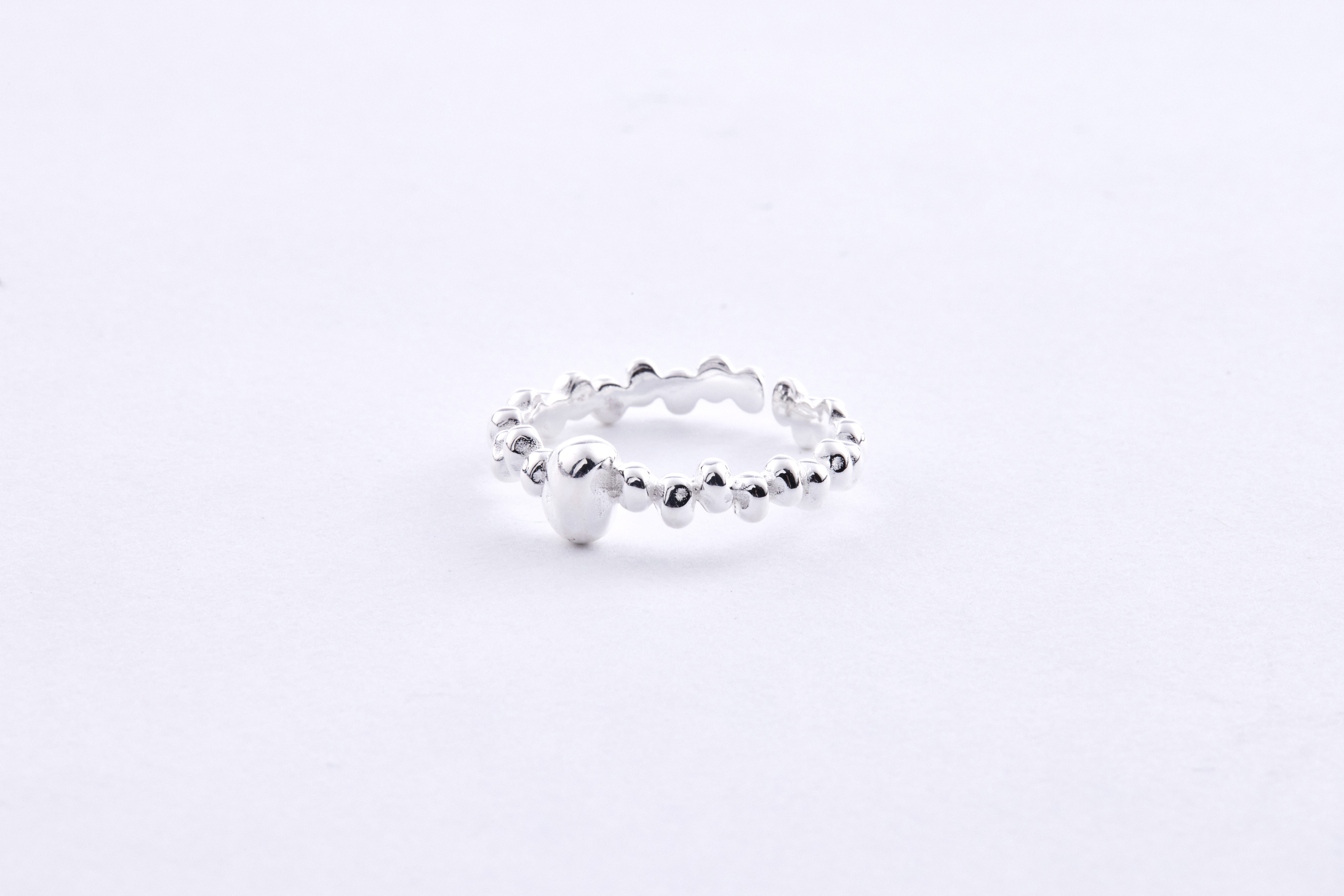 R1098 | 純銀銀珠戒指