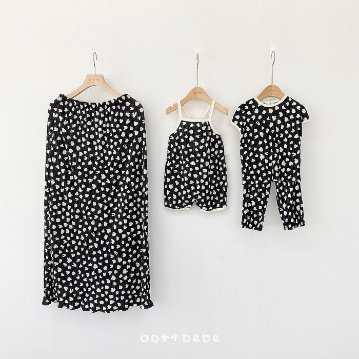 正韓夏oottbebe 親子裝_一起豹紋長裙