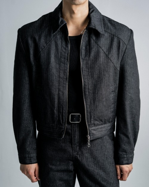 人字紋牛仔夾克