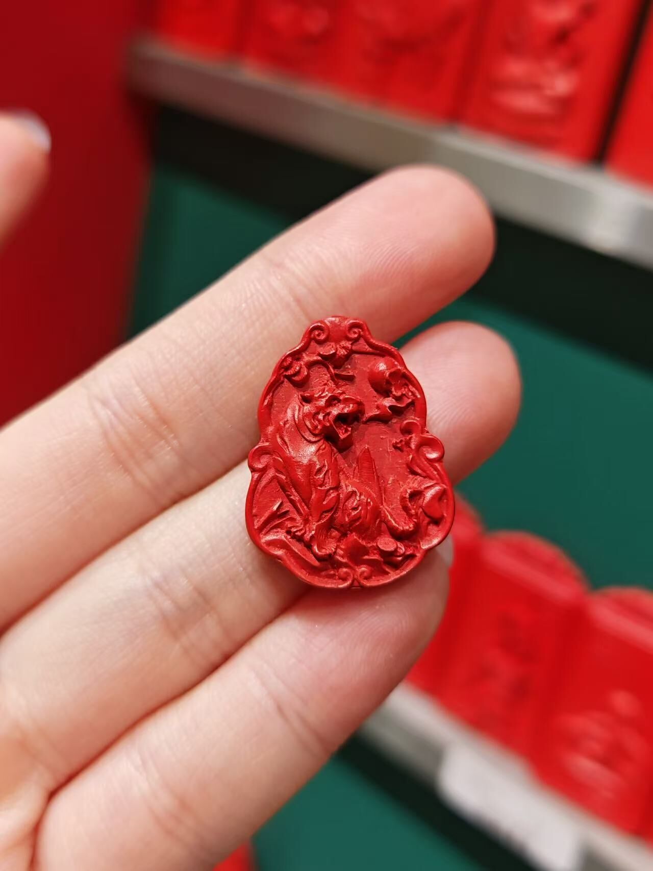 WK074 D14 朱砂十二生肖（虎）