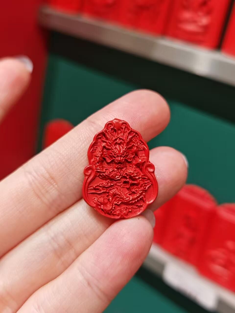 WK076 D16 朱砂十二生肖（龍）