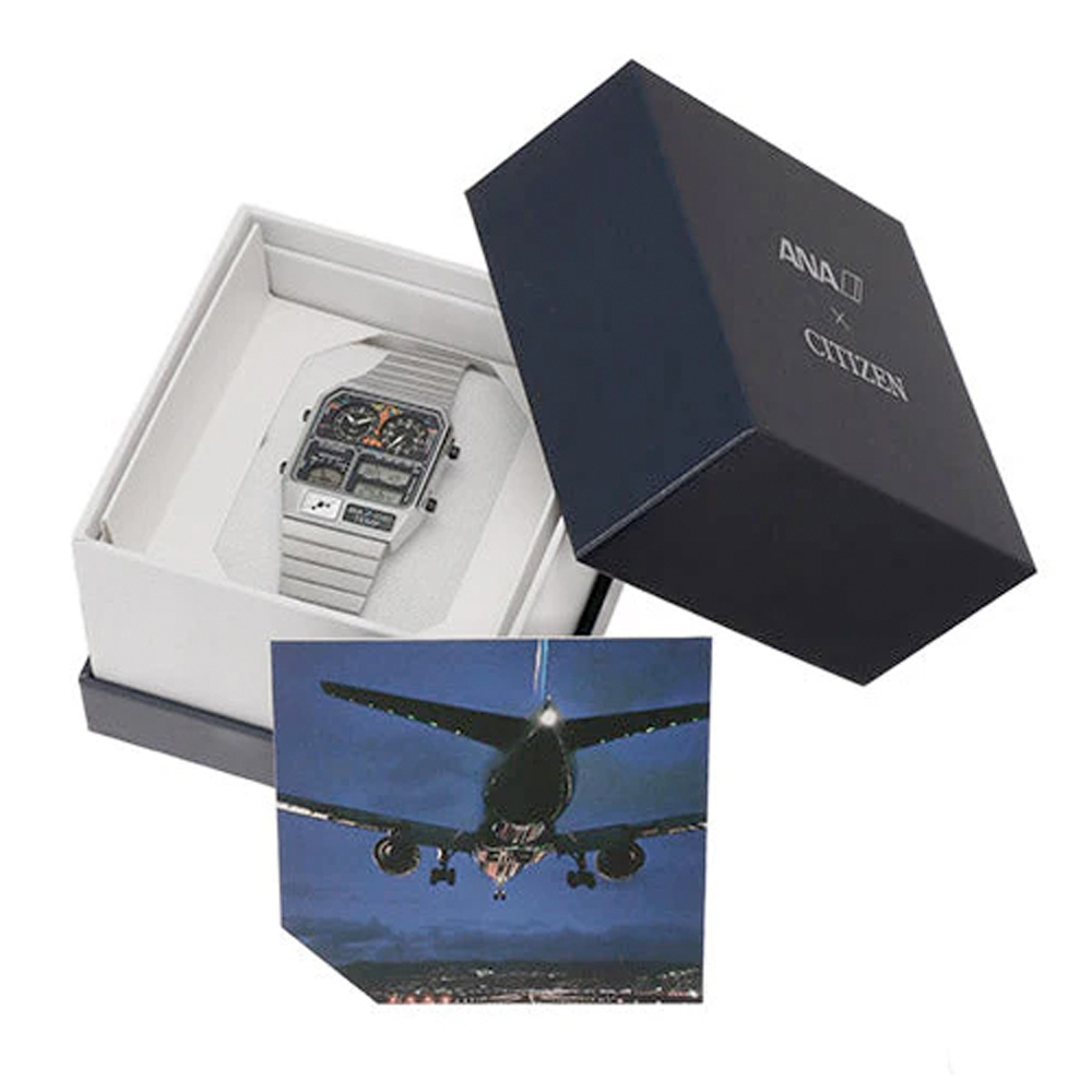 CITIZEN x ANA Ana Digi Temp "Cockpit" 全日空 雙顯溫度 跳字錶 244384