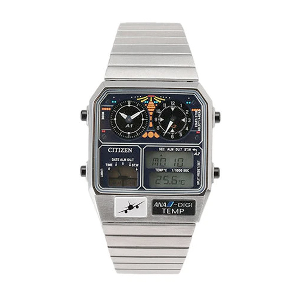 CITIZEN x ANA Ana Digi Temp "Cockpit" 全日空 雙顯溫度 跳字錶 244384
