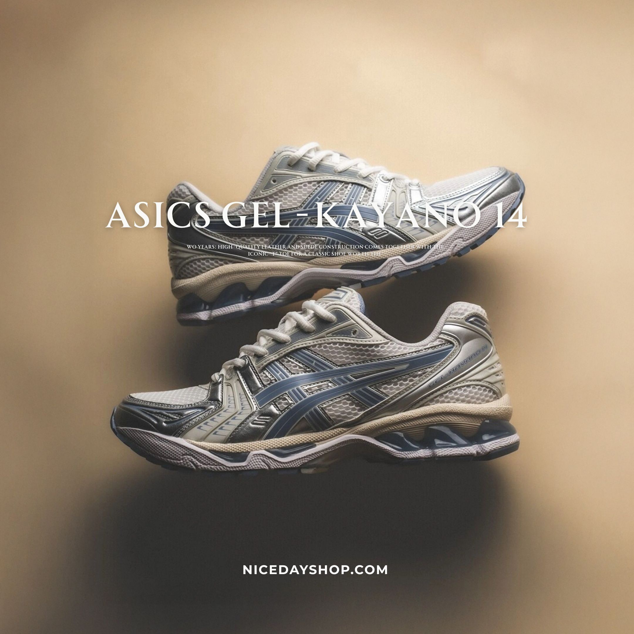 NICEDAY 代購 Asics GEL-KAYANO 14 白藍 藍白 奶油藍 藍 復古 慢跑 1203A537-115