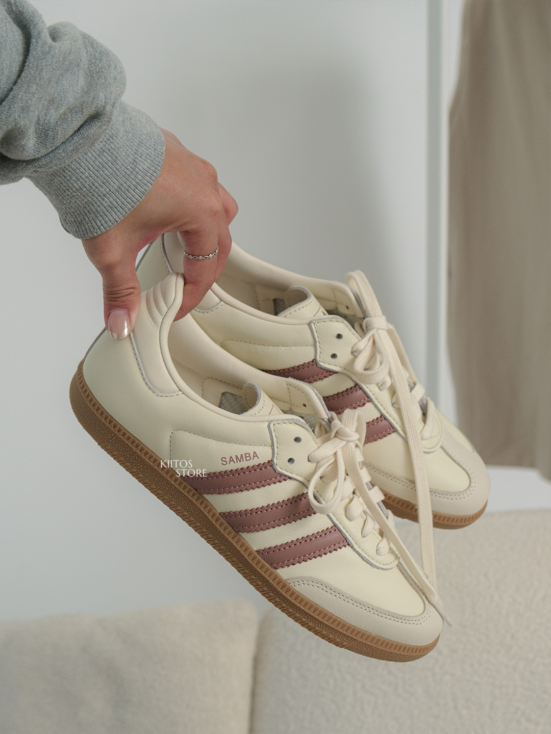 【預購】Adidas Samba OG "Cream White Warm Clay" 奶油 珊瑚粉 乾燥玫瑰粉 德訓鞋 女鞋 JS1361