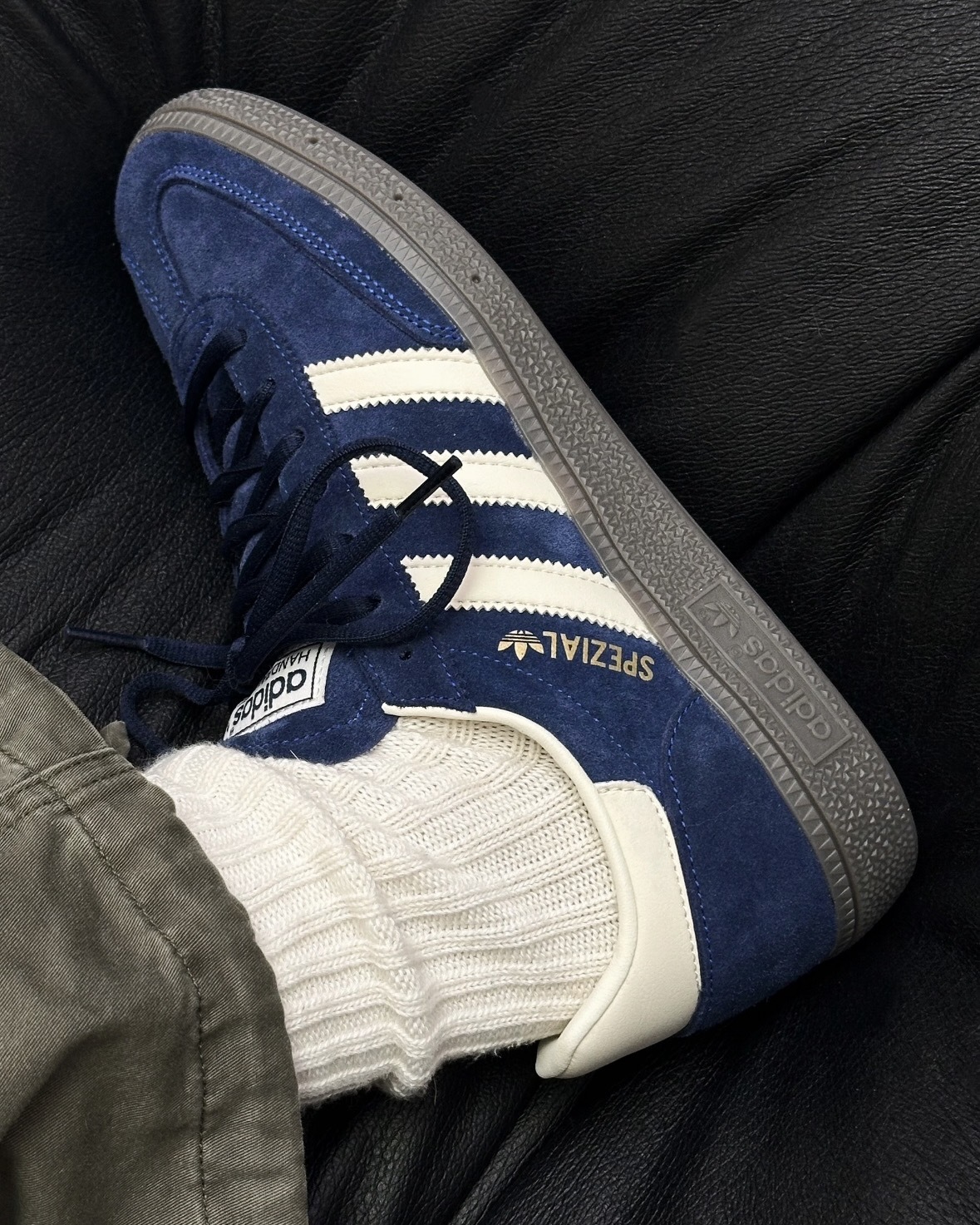 Adidas Originals Handball Spezial 麂皮 低筒 焦糖底 德訓鞋 海軍藍