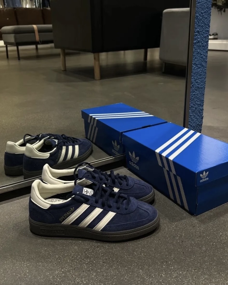 Adidas Originals Handball Spezial 麂皮 低筒 焦糖底 德訓鞋 海軍藍