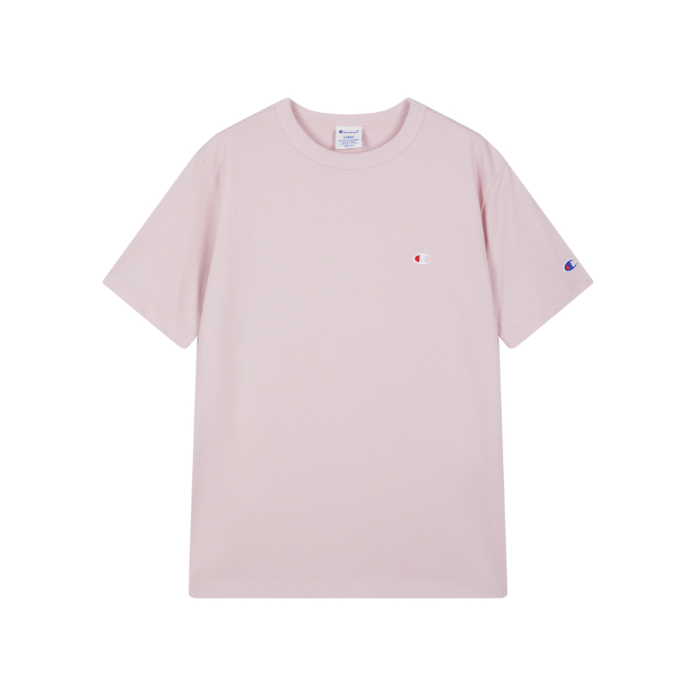 男女款- AUTHENTIC 刺繡小LOGO短袖棉質T恤- 淡粉紅（U6ASSSU545M442）