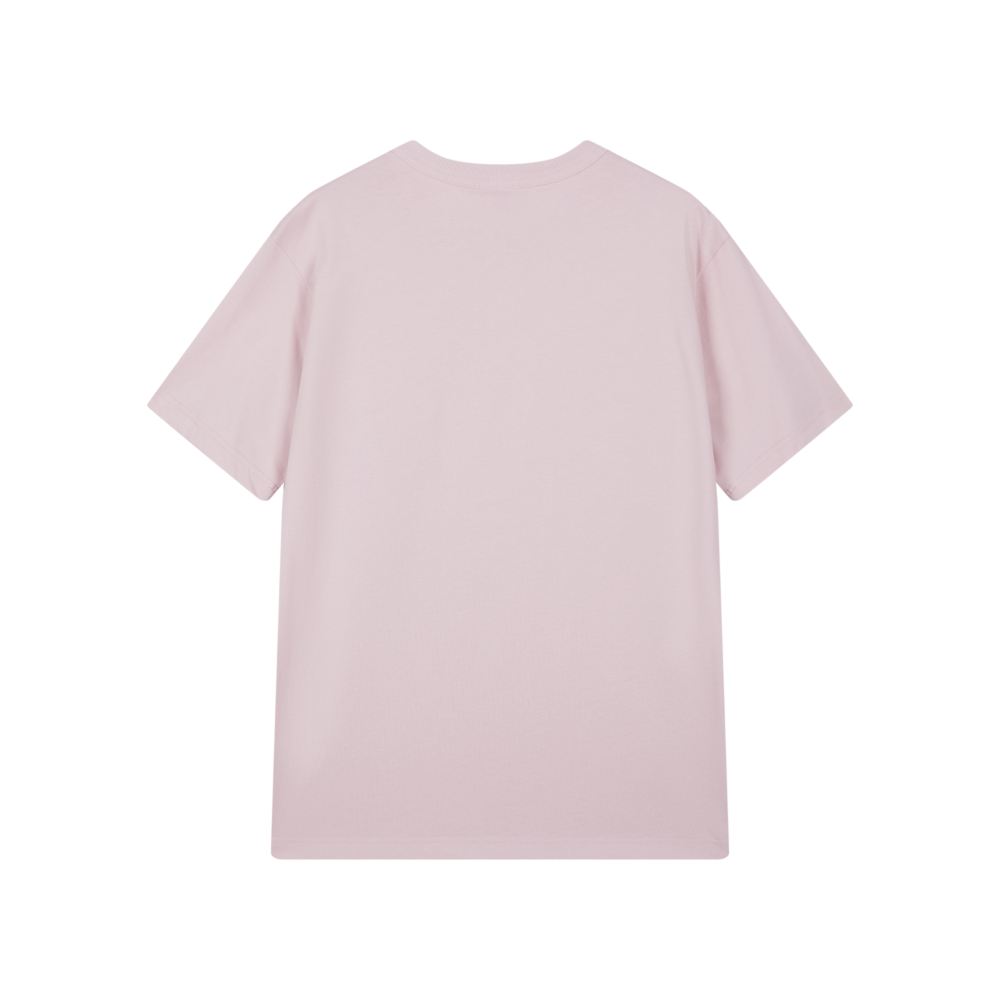 男女款- AUTHENTIC 刺繡小LOGO短袖棉質T恤- 淡粉紅（U6ASSSU545M442）
