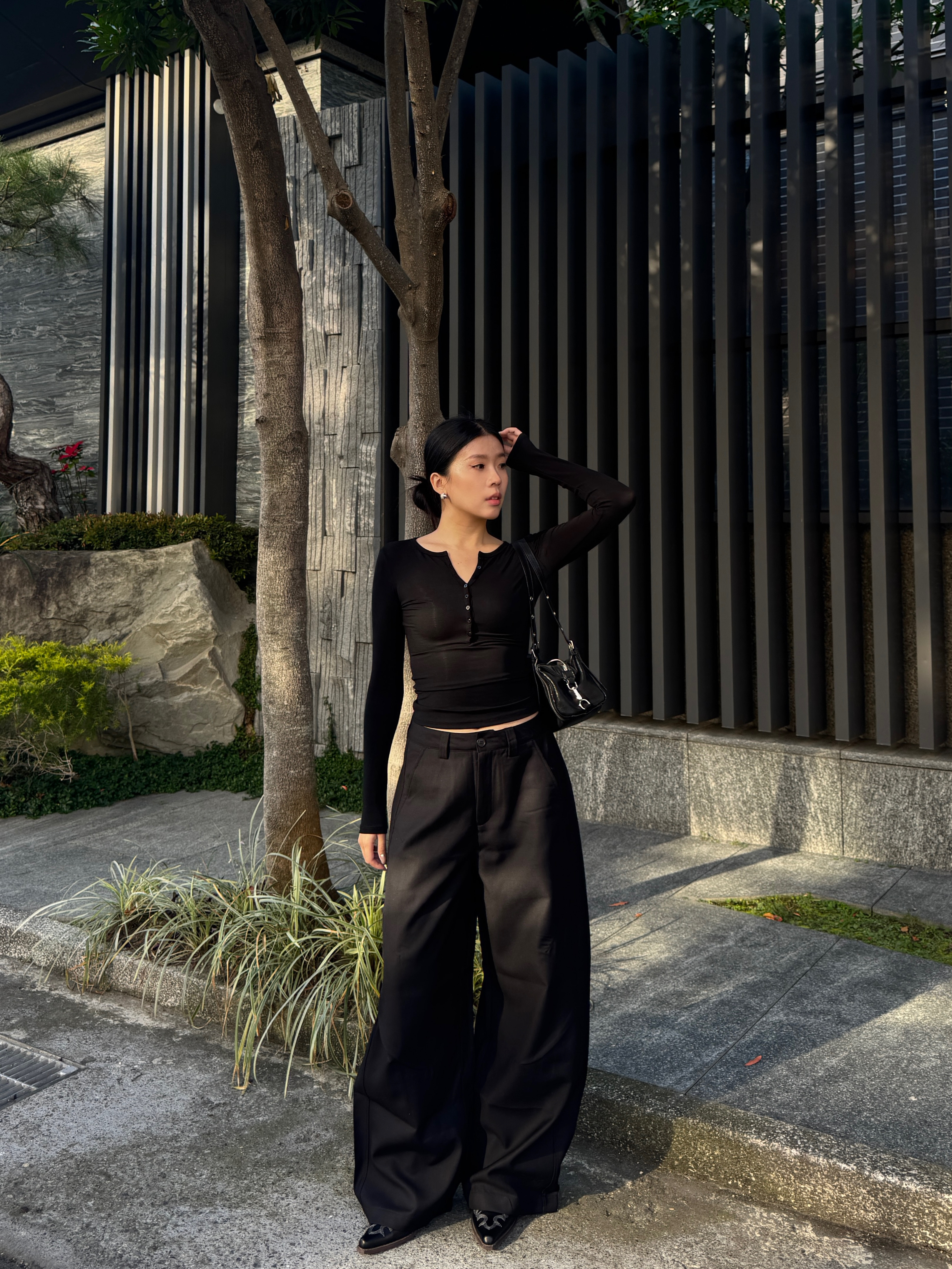 高級感📃歐美褶皺廓形西裝褲(2色)