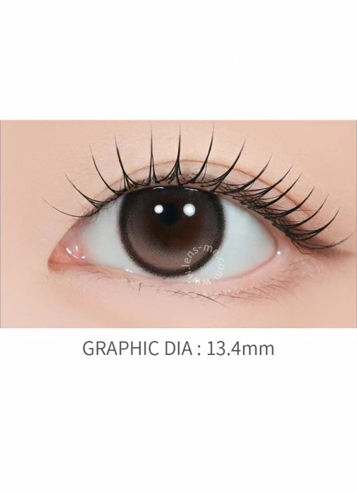 [月拋] Lensme Lumi Moon 1 Month Haze Choco｜月拋彩妝隱形眼鏡｜每盒2片