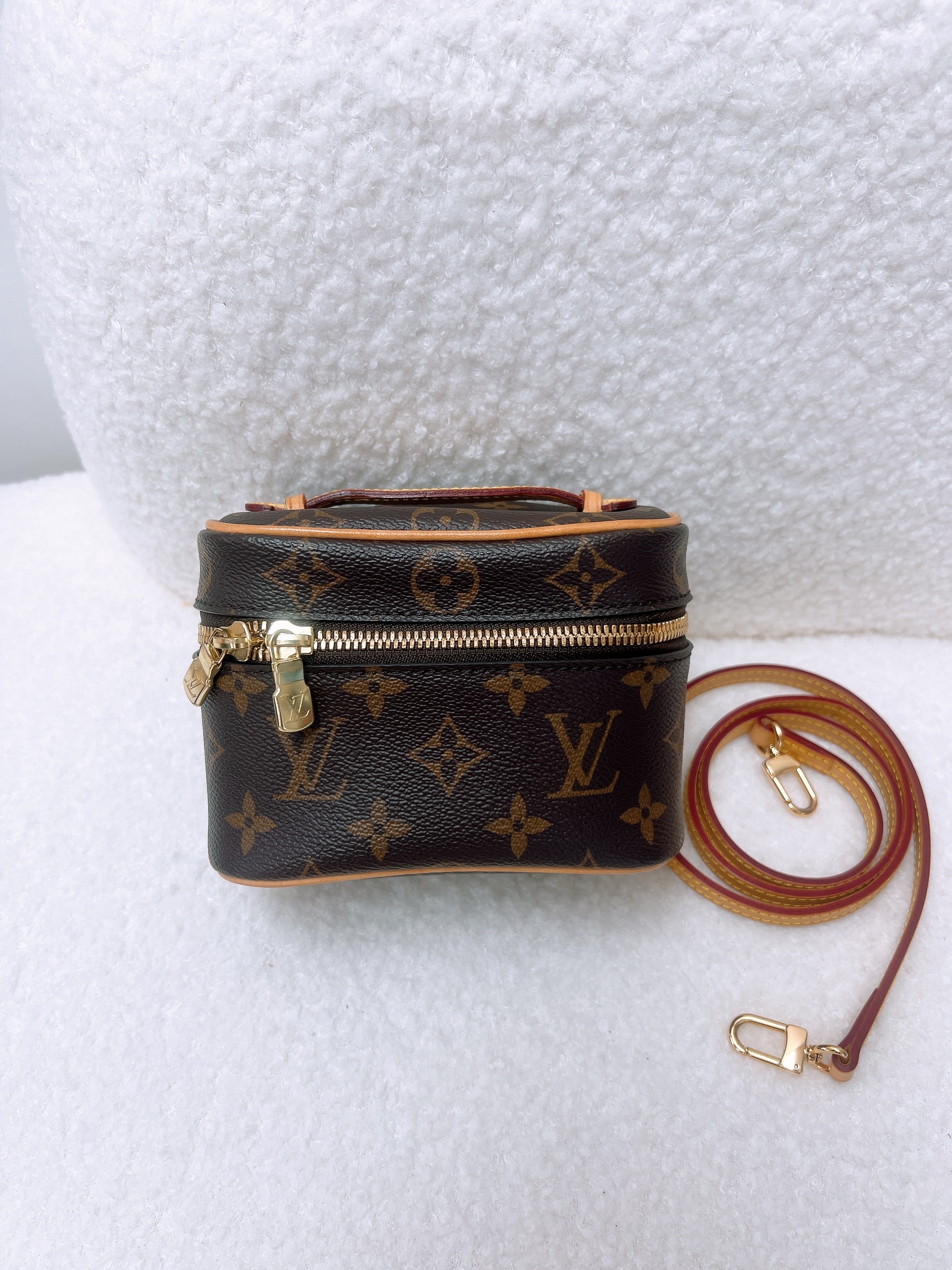Lv nice nano brown monogram