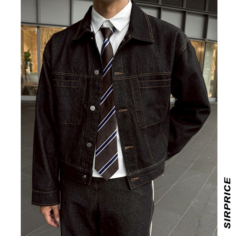 雅痞單寧牛仔外套