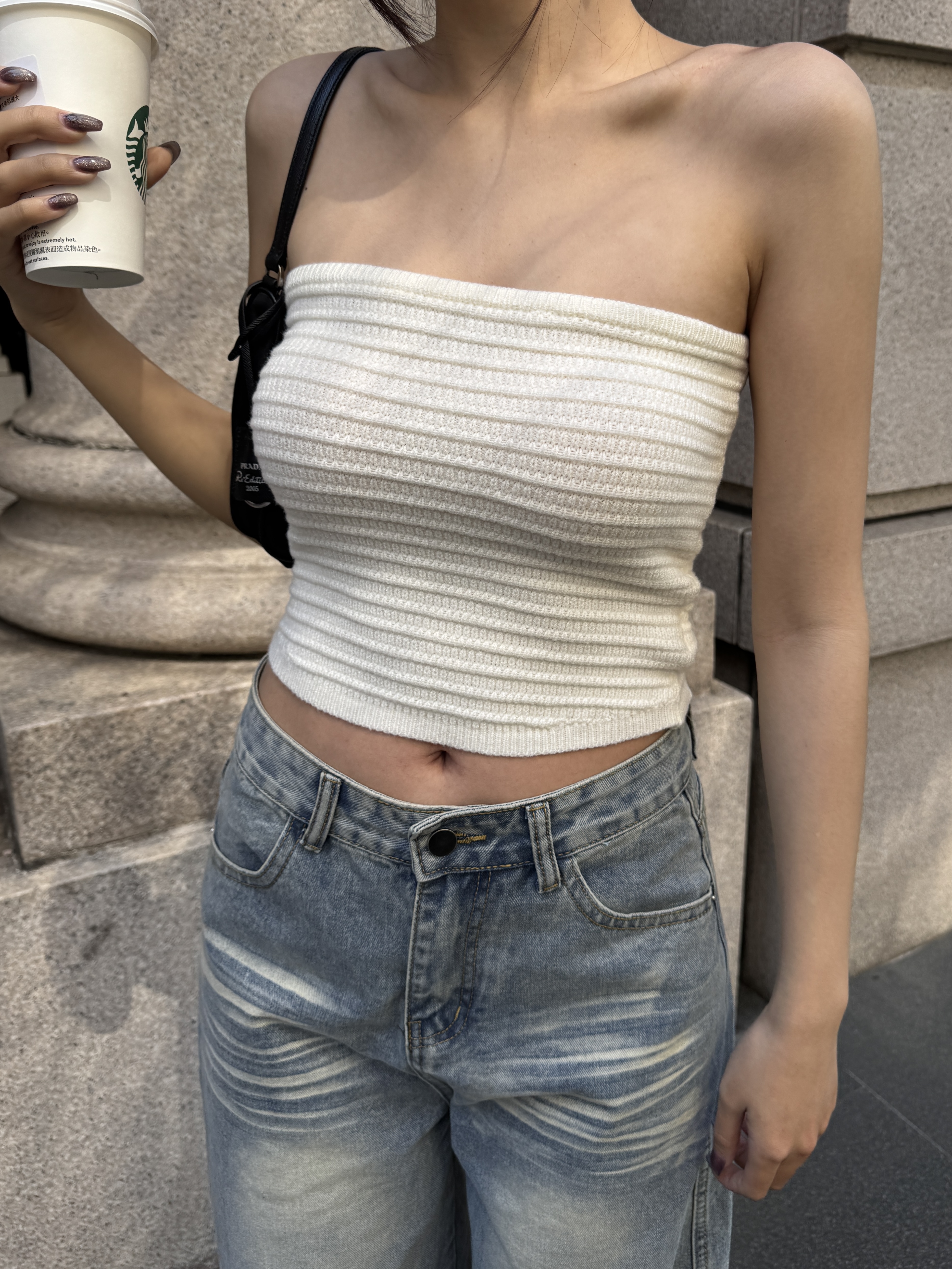 立體織紋平口上衣(2色)