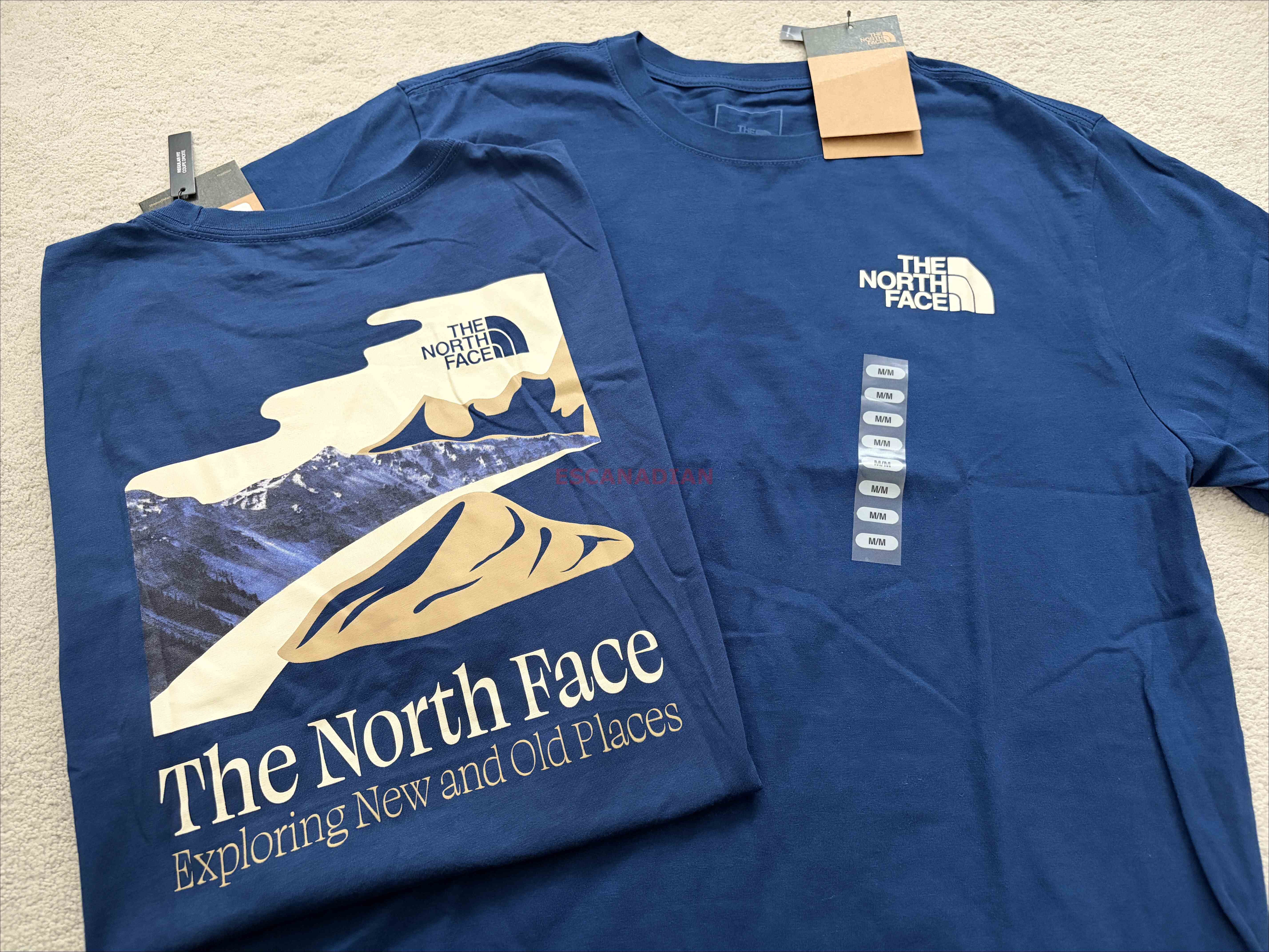 THE NORTH FACE 男大人 正反 山脈圖案 短TEE