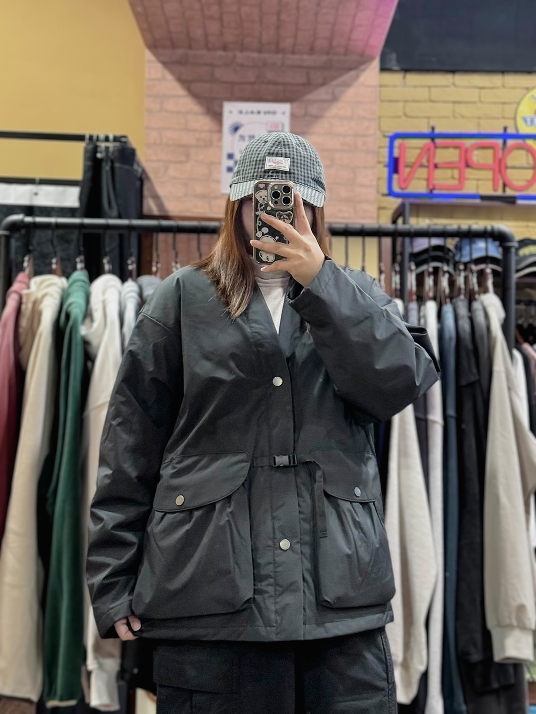 Taoist robe中式扣帶羽絨外套