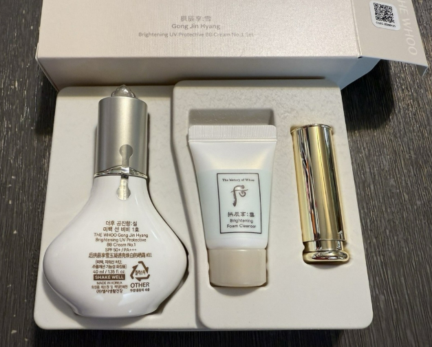 [K] BEAUTY The Whoo Gong Jin Hyang Brightening UV Protective BB Cream No.1 Set, 8809949519190 (KBY18)