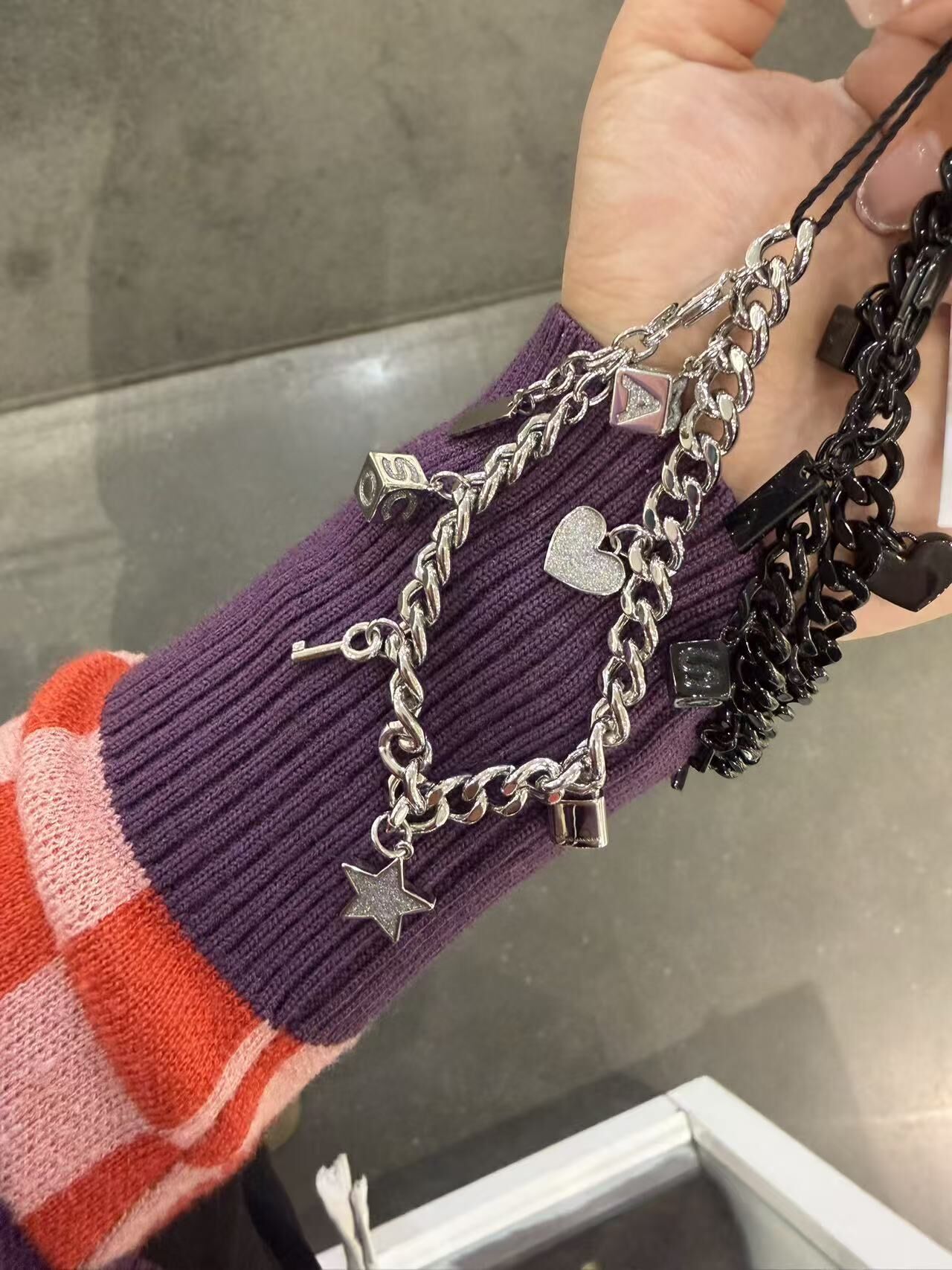 【直播】Marc Jacobs LX031273 鎖頭心心手鏈