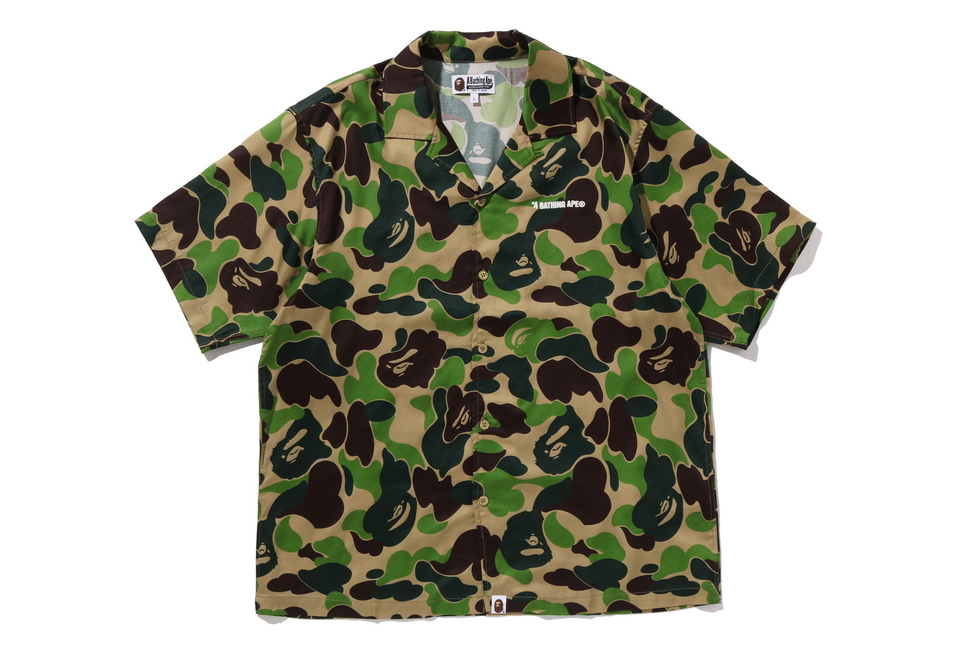 【BAPE男生】0314 發售 OPEN COLLAR SS SHIRT