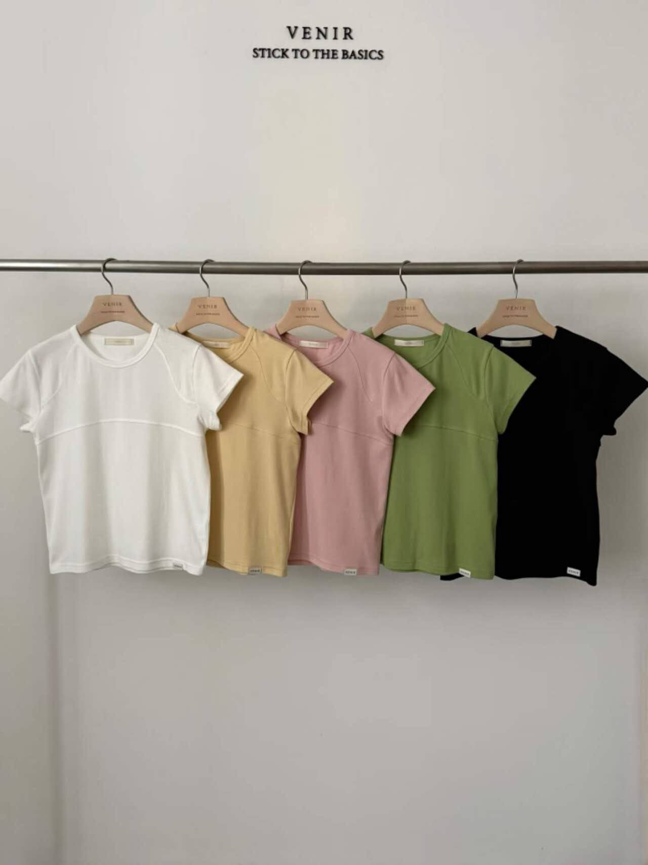 VR6078 胸線基礎短袖Tee