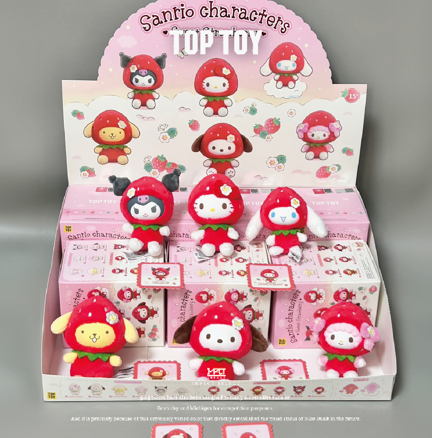 TOP TOY X SANRIO 三麗鷗 吊飾 玩偶 草莓季 草莓甜甜 盲盒