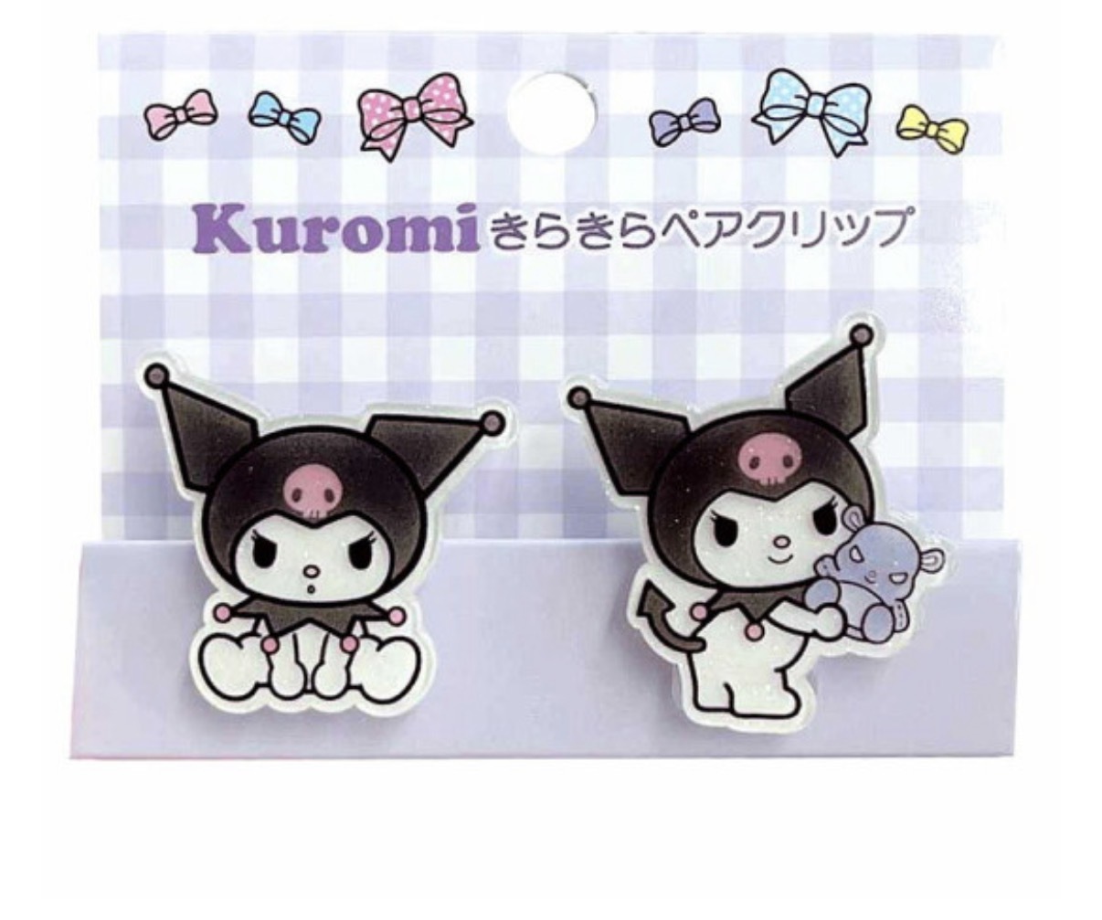 JP Kuromi 閃閃膠夾 套裝 2P 9227