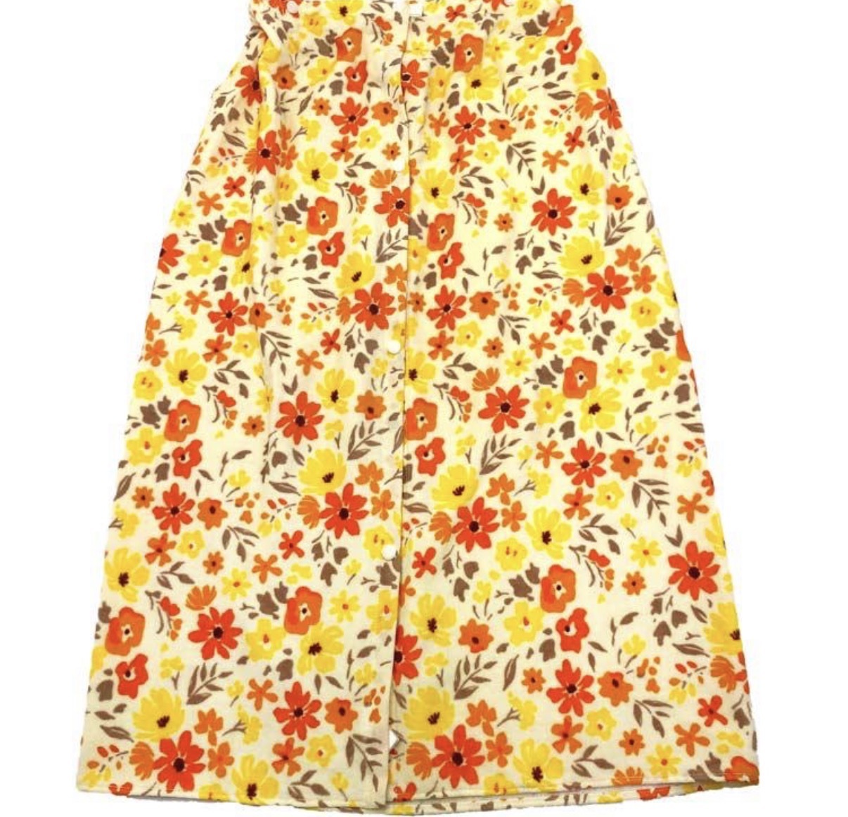 JP 花花密集式浴裙 橙黃色 80cm 0177