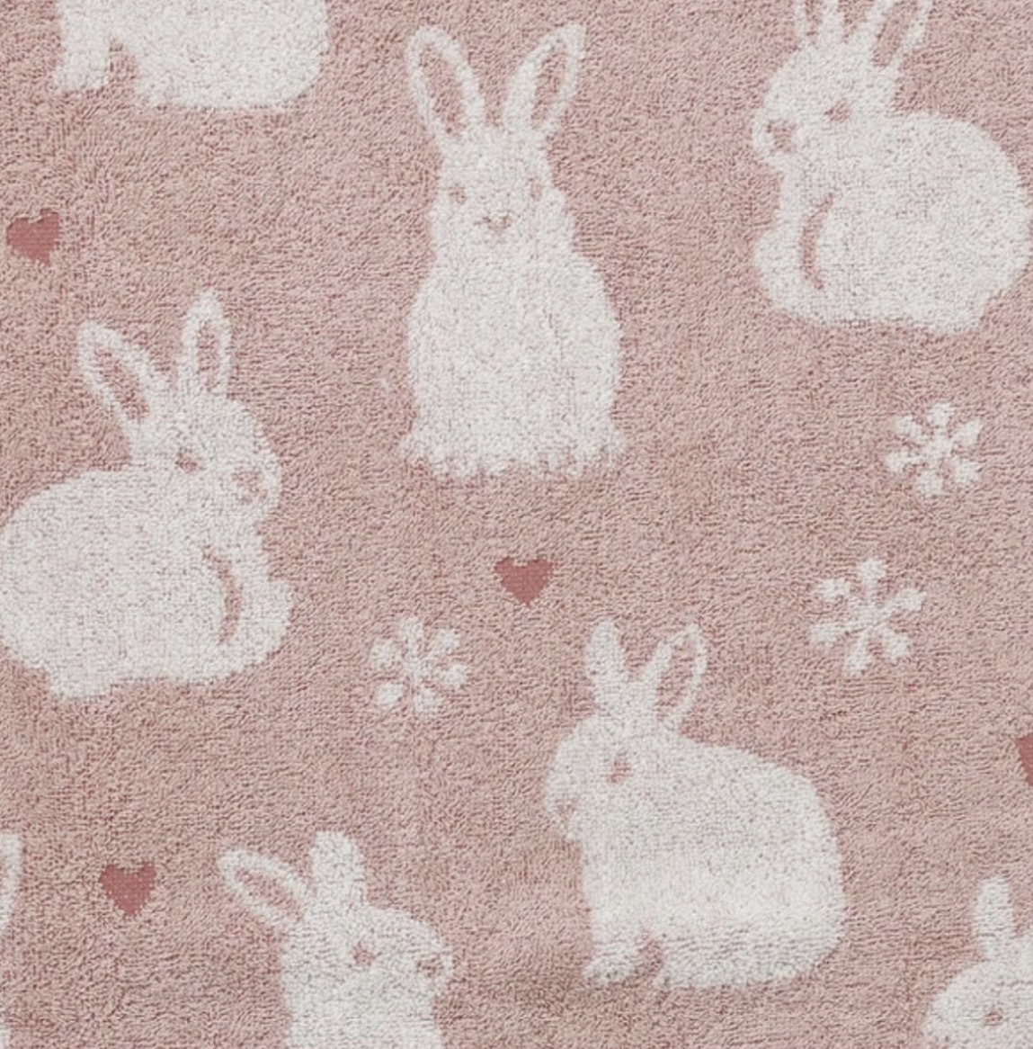 JP 兔兔密集式大浴巾 粉 60x120 7712