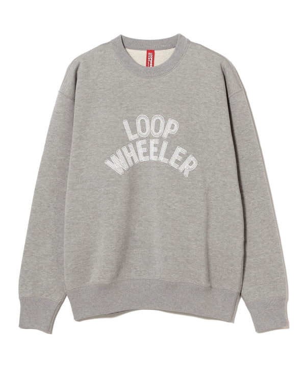 日本 BEAMS JAPAN × LOOPWHEELER 別注 Print Logo Sweatshirt