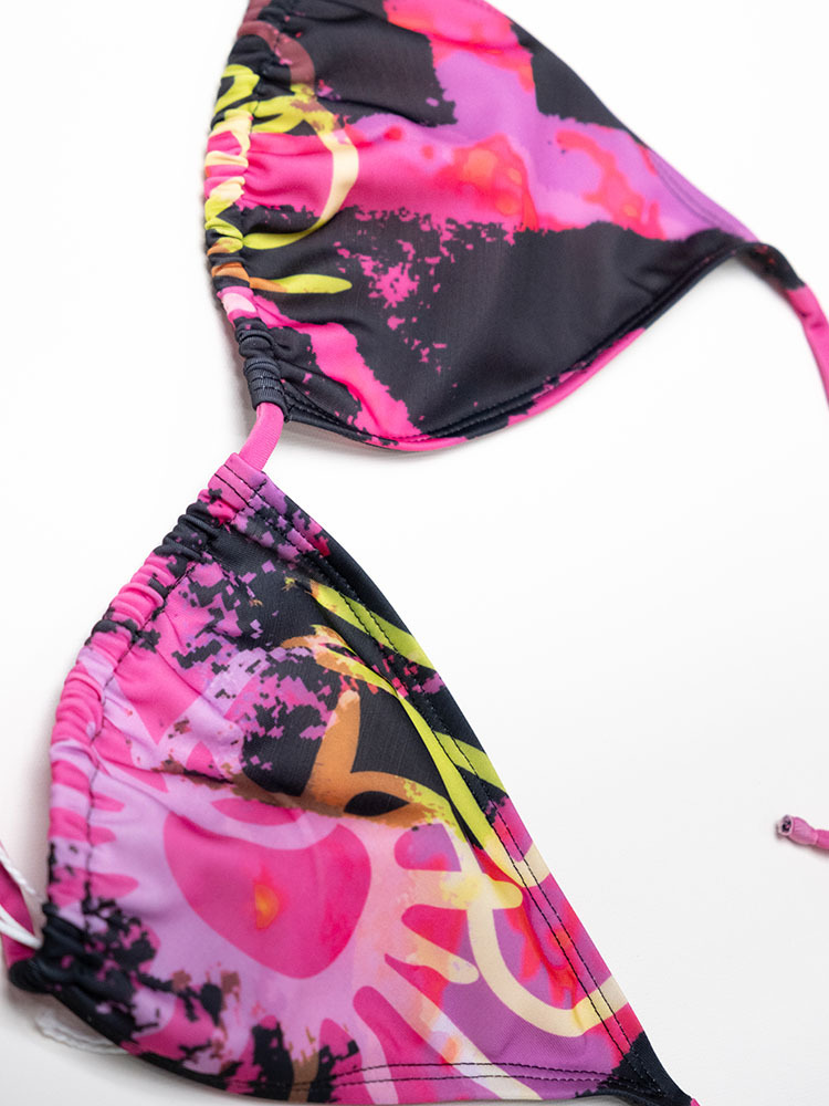 Halter String Triangle Bikini Top