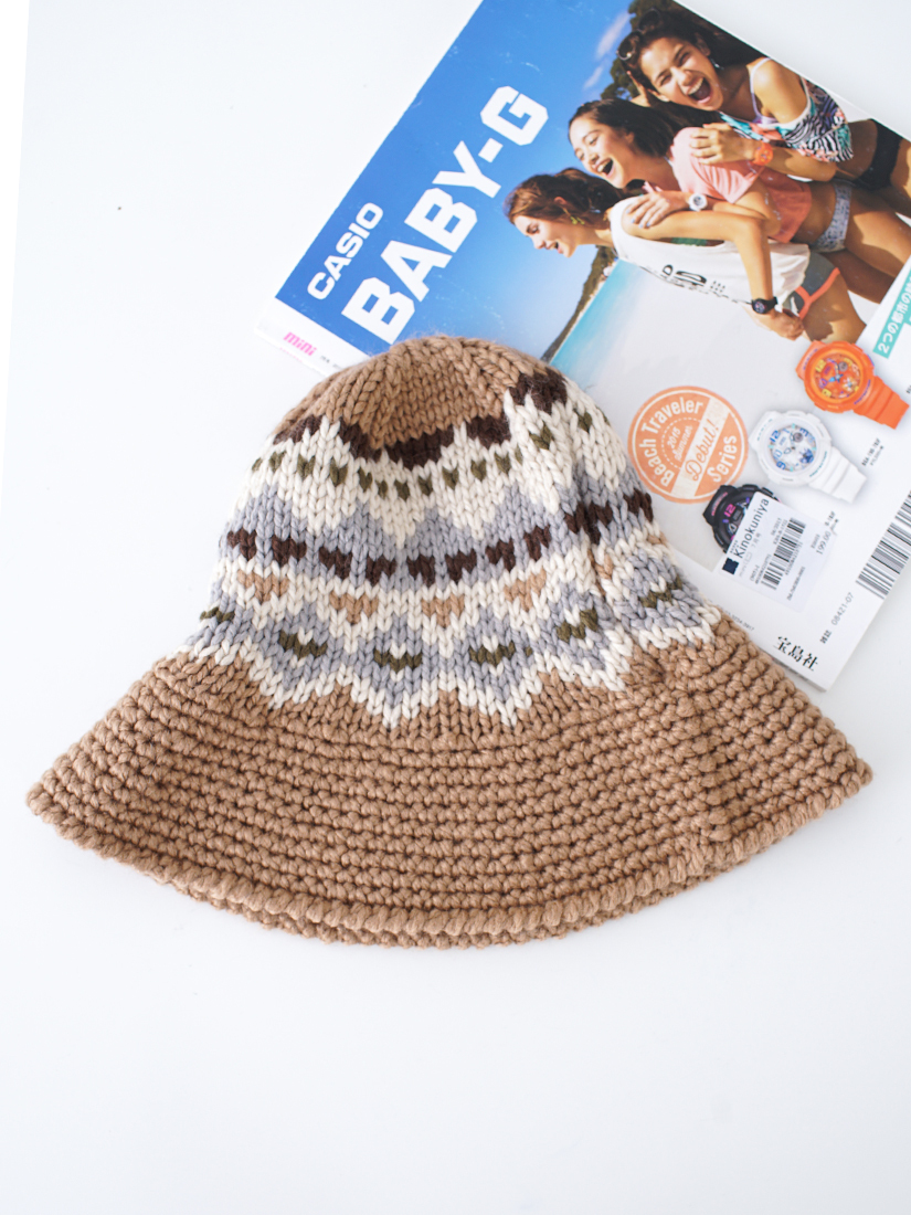 愛爾蘭北歐織紋盆帽(3色)