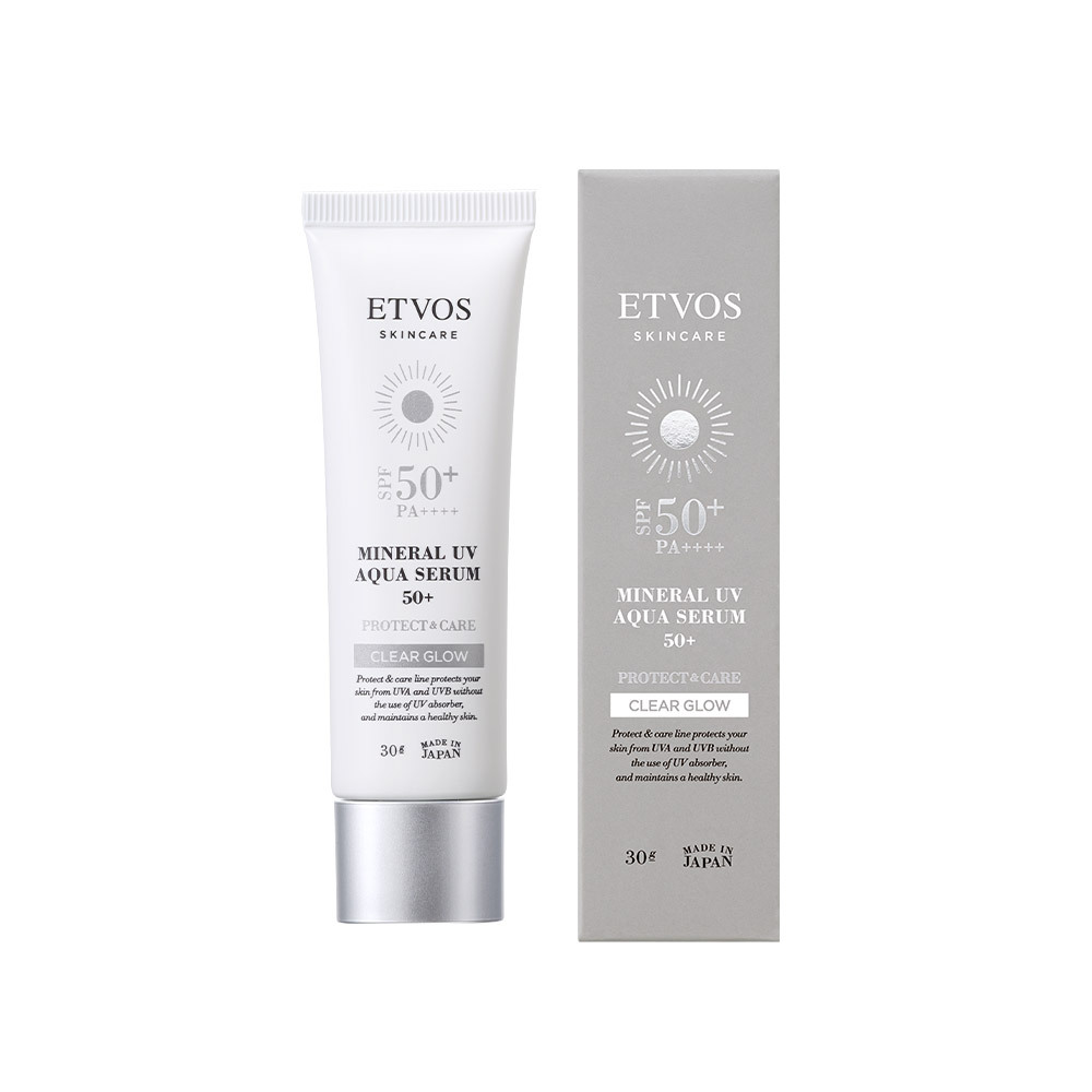 [限定] ETVOS Mineral UV Aqua Serum Clear Glow SPF50+ PA++++ 礦物防曬水潤精華 30g
