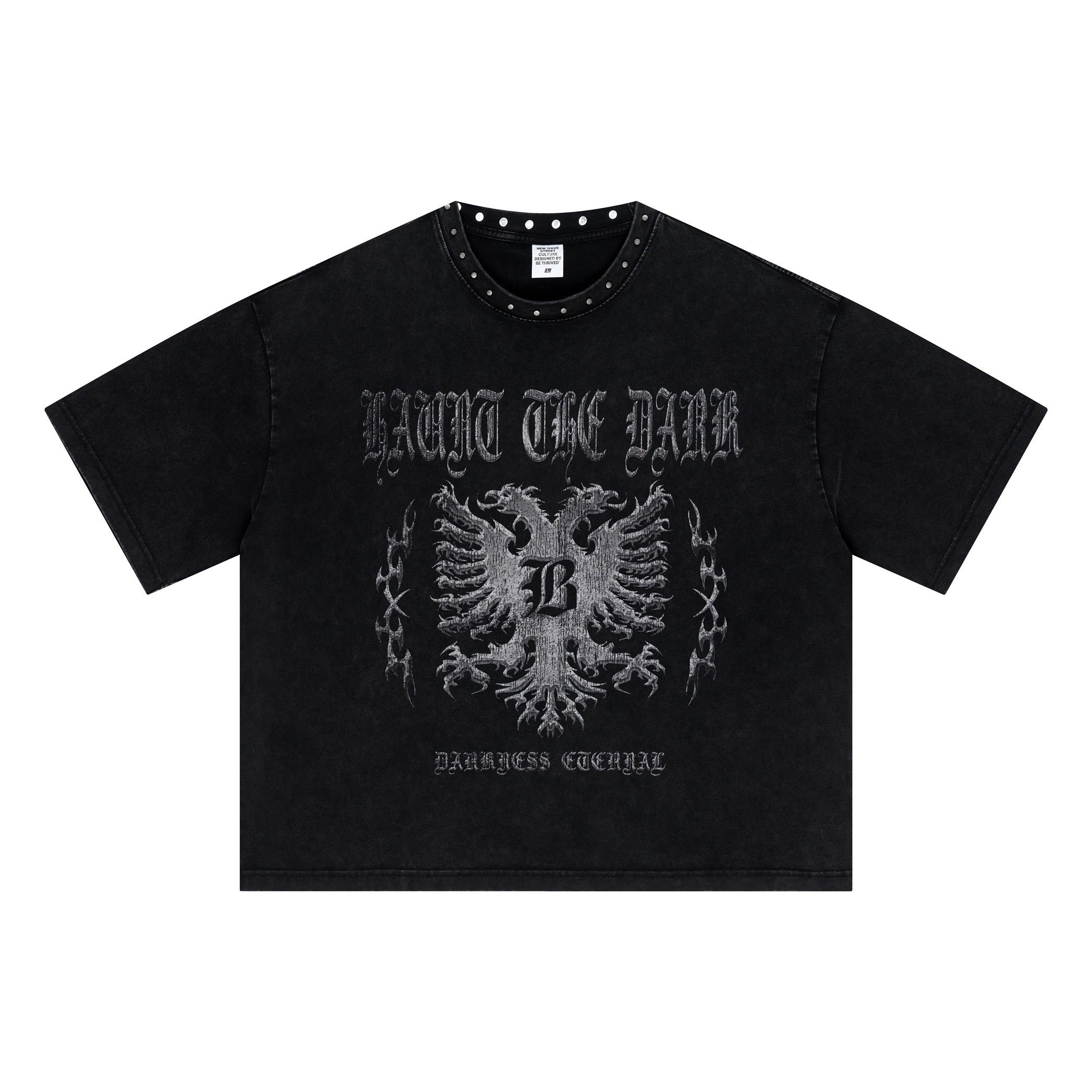 《S.V》雙鷹皇徽BOXY短T