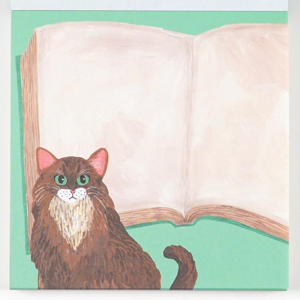 袖山嘉穗子_貓 120枚 方形便條紙 memo｜日本Greeting Life