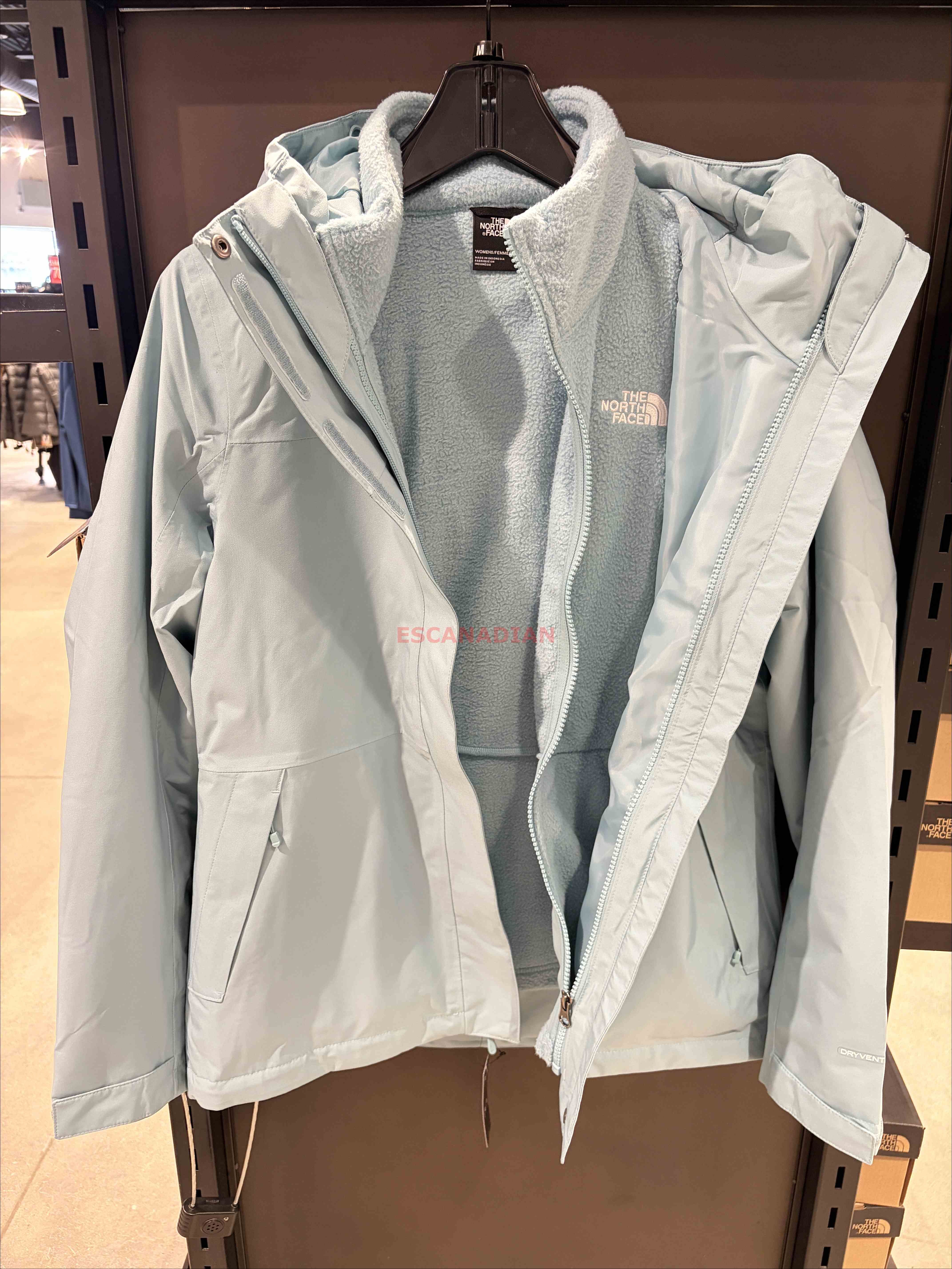 THE NORTH FACE 女大人  三合一 TORO 搖立絨刷毛內裡 防風 防水 連帽 風衣外套 (內裡可單穿)