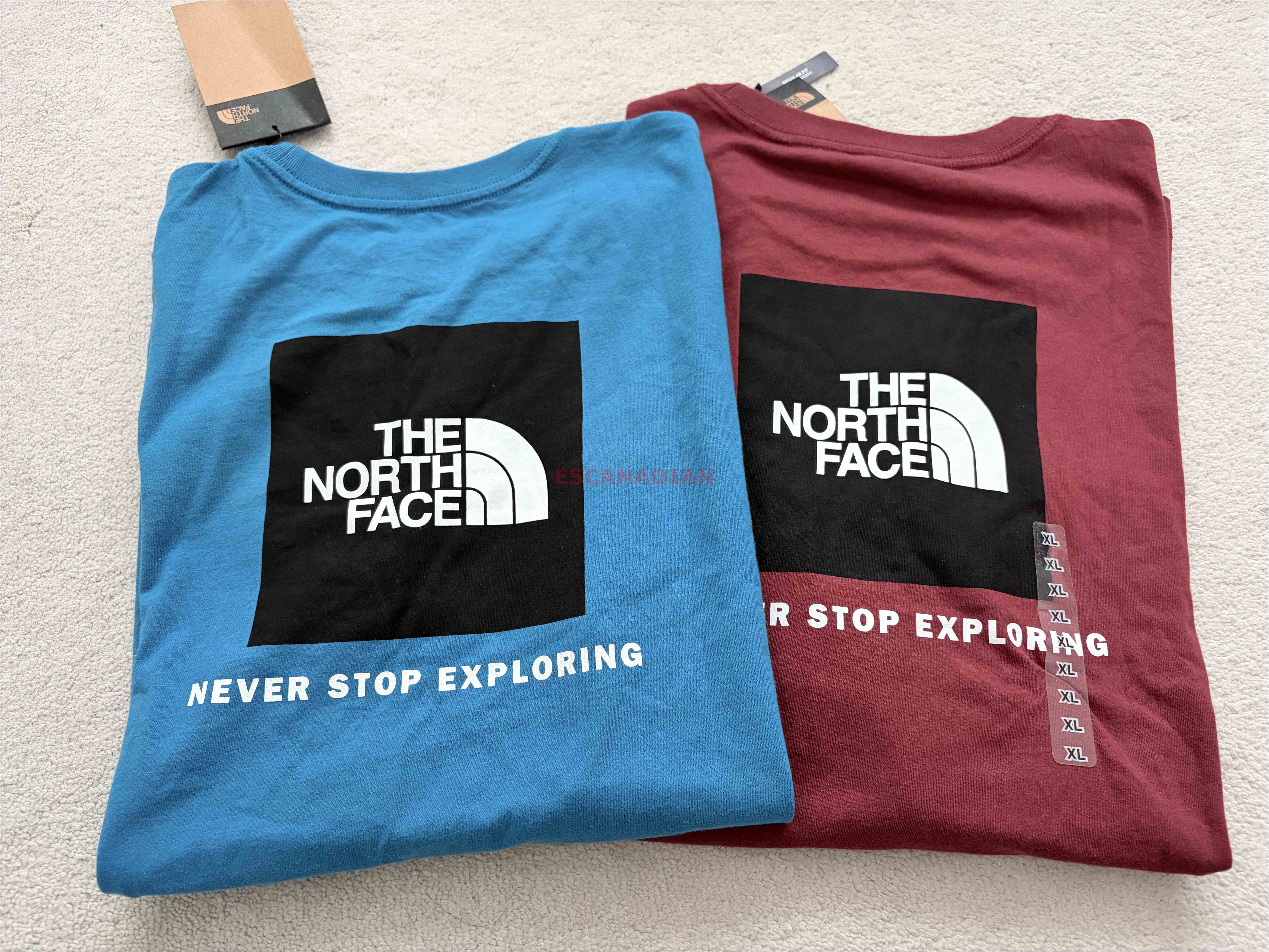 THE NORTH FACE 男大人 BOX LOGO 正反圖案 短TEE (2色)