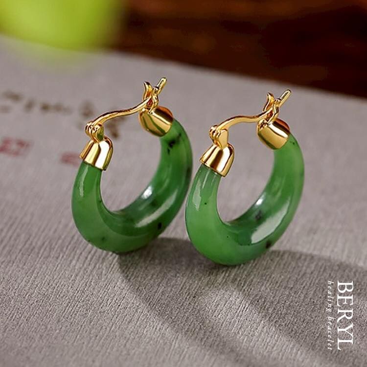 烏蘭海碧玉耳環