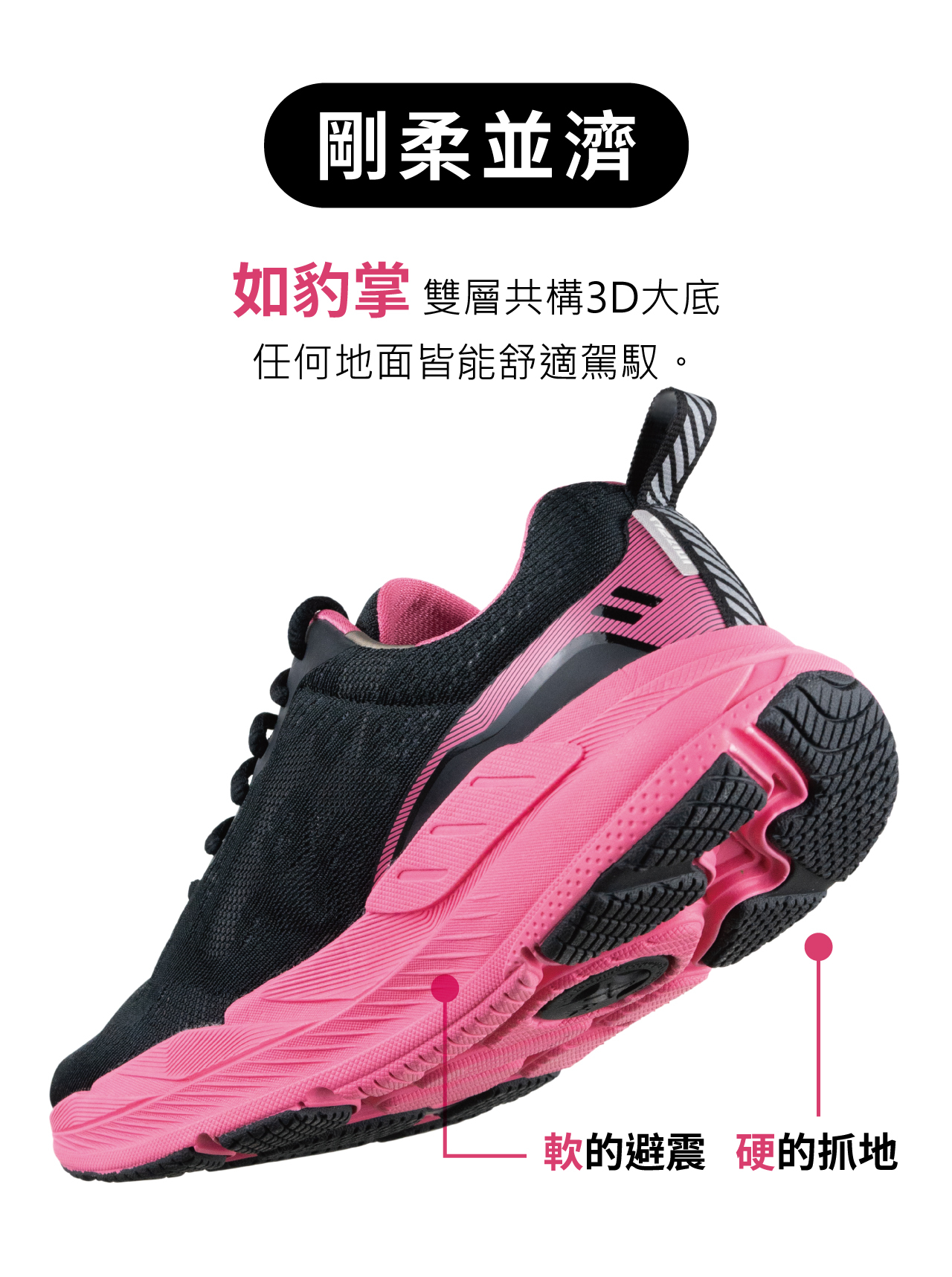 USTINI我挺你健康鞋豹豹極地鞋專業跑鞋