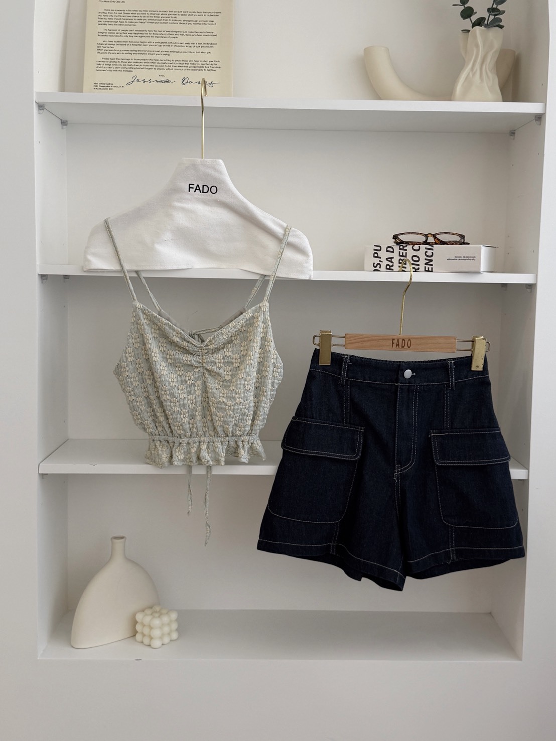 法朵Fado shop｜緹花✿˖˚✿蕾絲美背後綁帶背心 1705004 三色