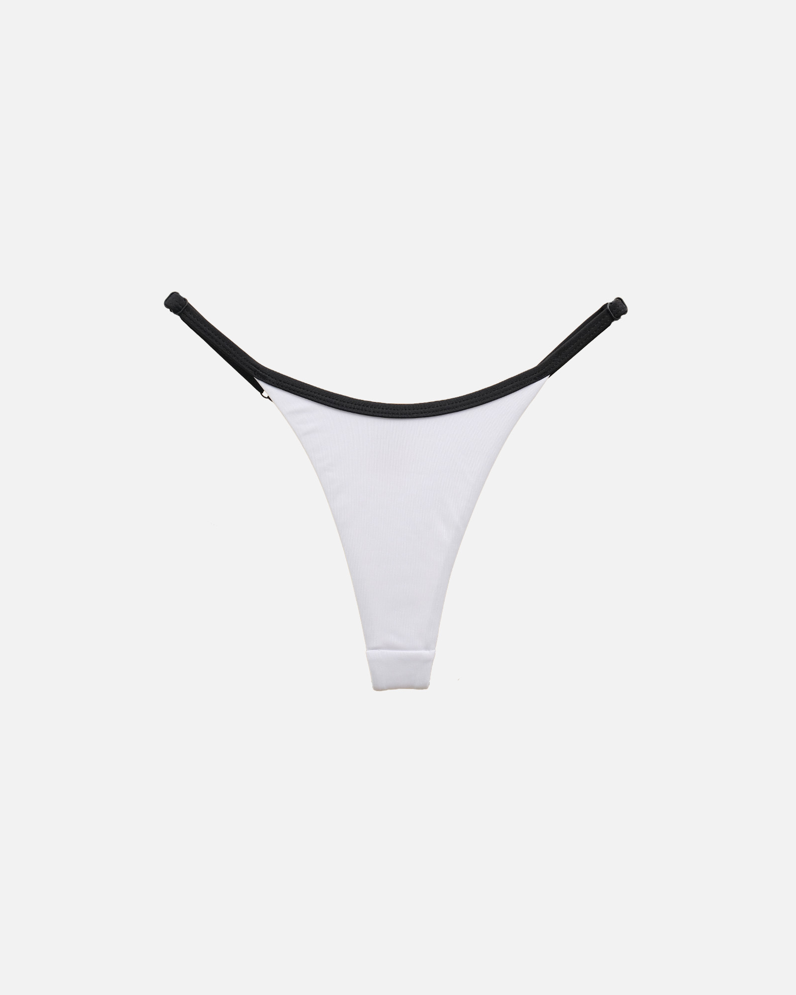 【純真素白x素黑邊】SUNNY 極細日曬丁字泳褲