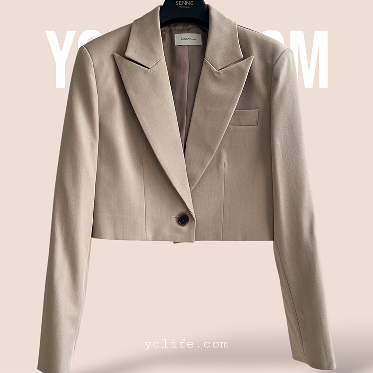 俐落率性剪裁短西外