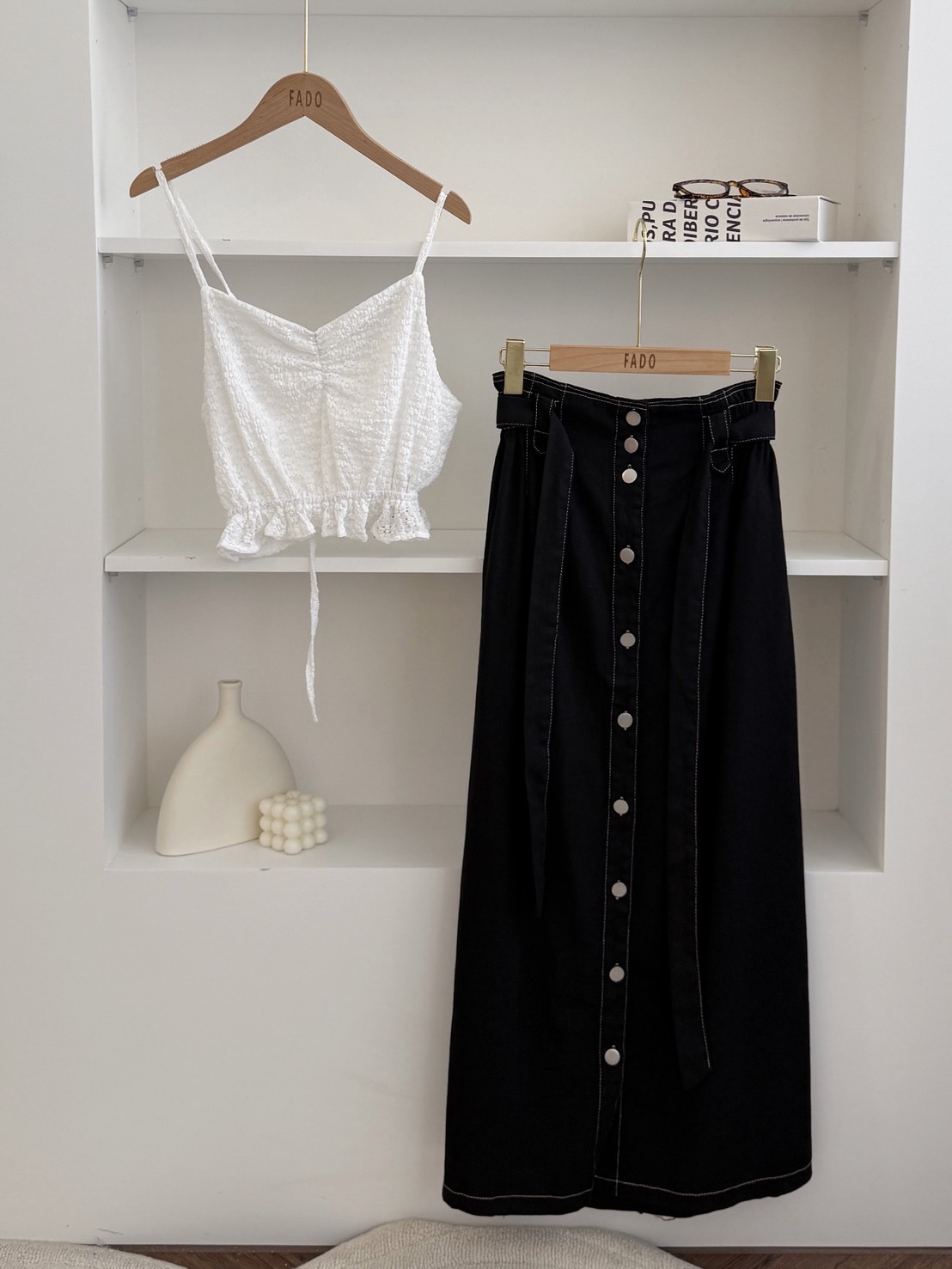 法朵Fado shop｜腰帶排釦長裙 4745001 三色