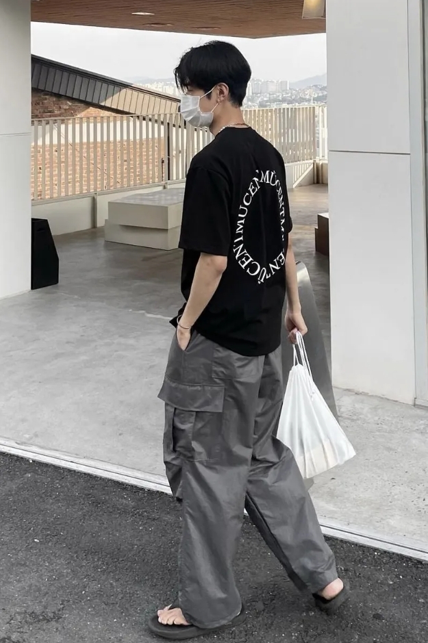 （現貨）韓牌 MUCENT BACK ROUND LOGO 圓形logo 短T P00000IH/P00000HA