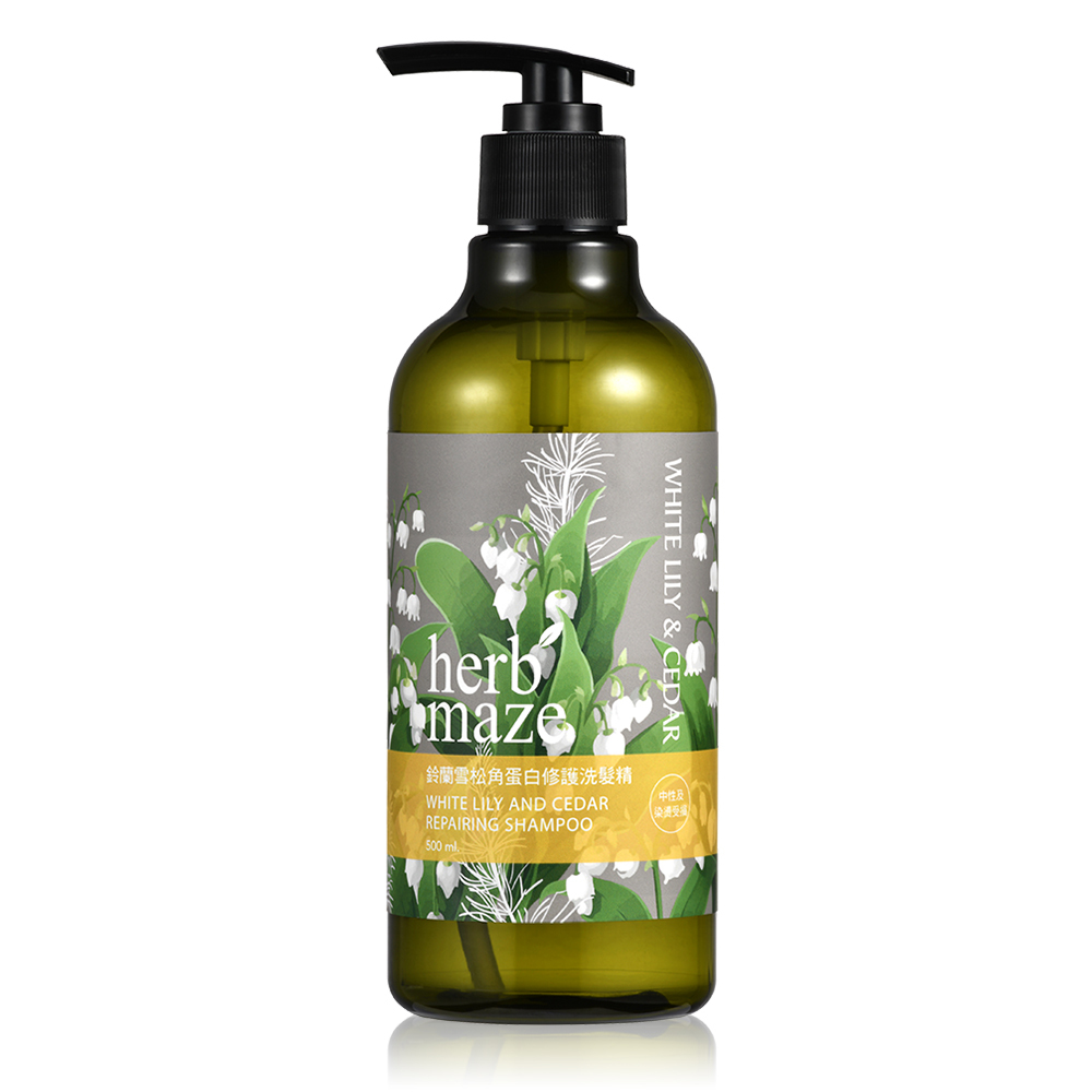鈴蘭雪松角蛋白修護洗髮精500ml【一般及乾燥髮質專用】