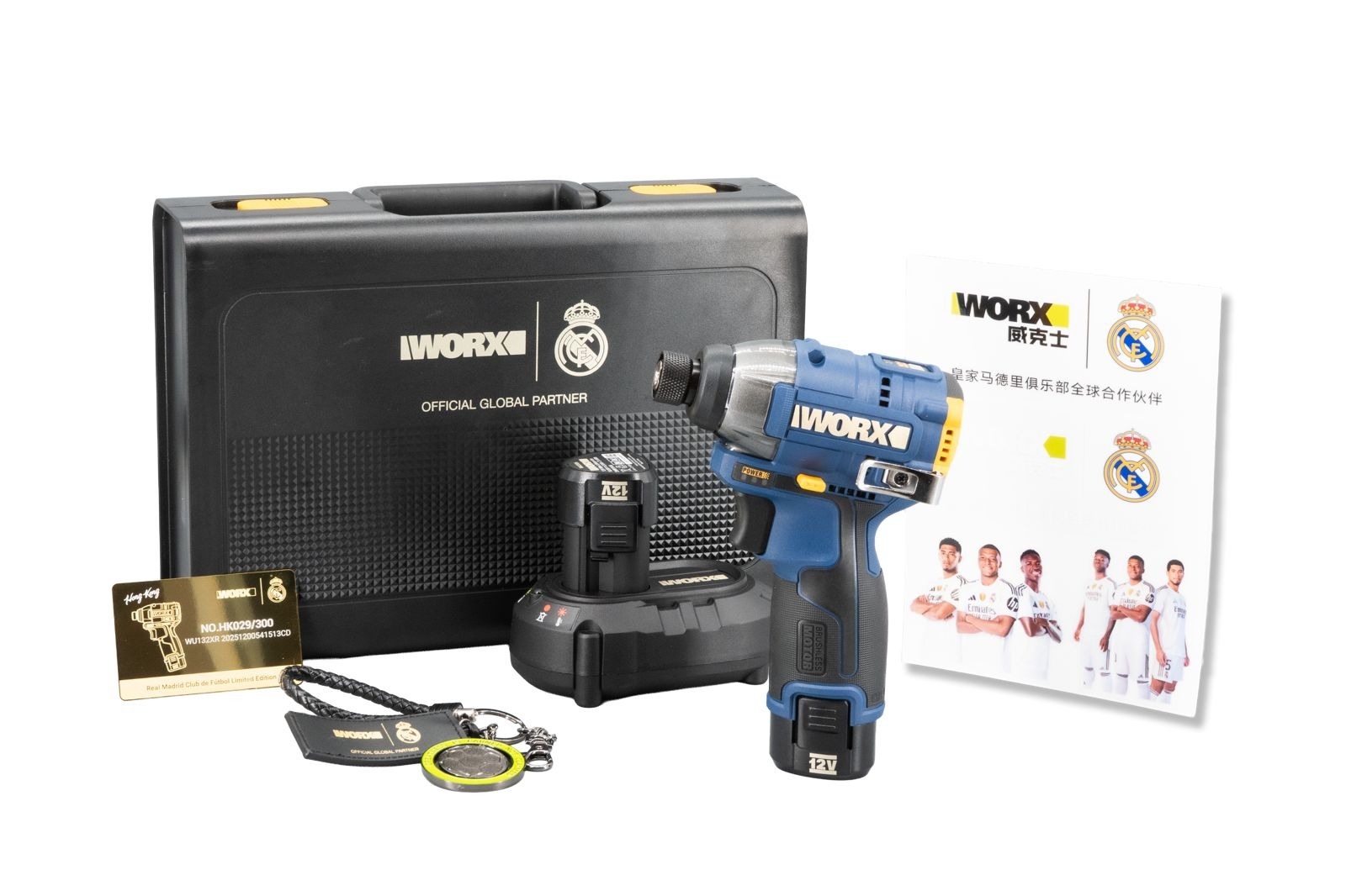 WORX WU132XR 12V 160Nm 無刷衝擊起子機 (皇馬特別版)