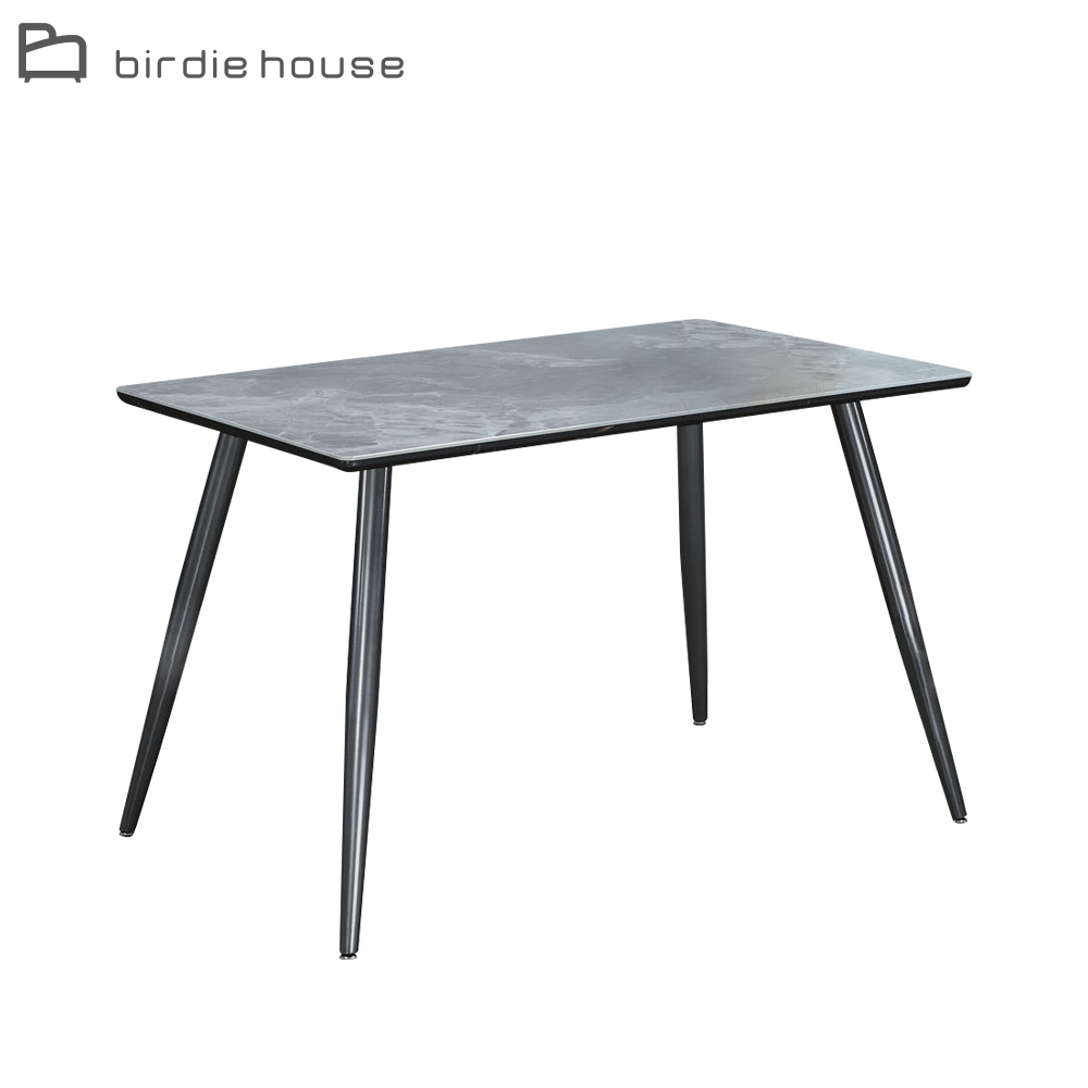 柏蒂家居-彼德工業風4尺岩板餐桌/工作桌