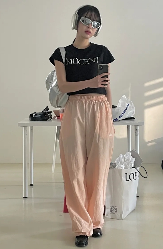 （現貨）韓牌 MUCENT LETTERING 字母logo 短版 短T P00000IF