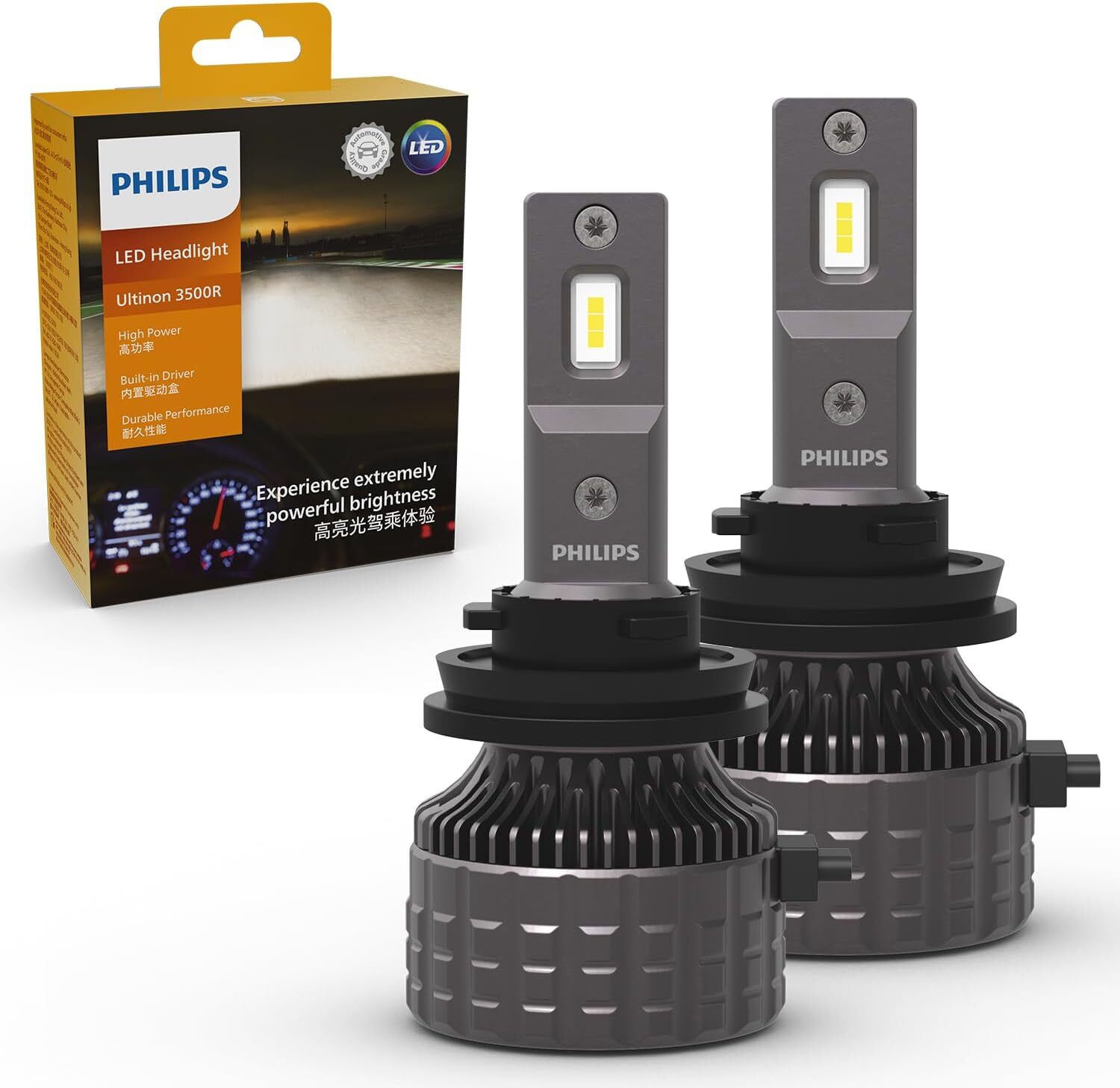 菲利浦 H11 6500k LED 頭燈燈膽