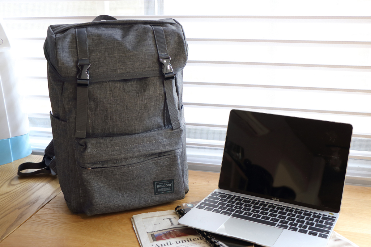帶釦多層後背包(14'' Laptop OK)